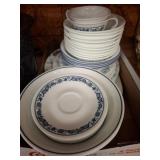 Corelle Assorted Dinnerware Set with Blue Patterns