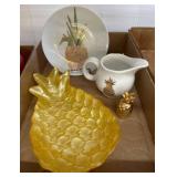 Pineapple-Themed Ceramic and Glassware Set