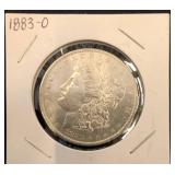 1883-O Morgan Silver Dollar in Holder