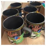 Six Disney Coffee-Themed Ceramic Mugs