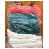 Bag of Assorted Towels in Multiple Colors