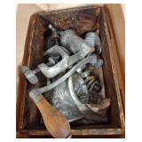 Cast Iron Meat Grinder with Wooden Handle