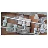 Brushed Nickel Multi-Light Fixture with Shades