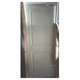 White Two-Panel Door with Frame
