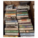 Cassette Tapes in Cardboard Box