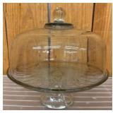 Glass Cake Stand With Dome Cover