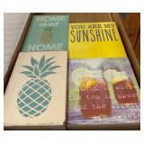 Four Decorative Wooden Plaques