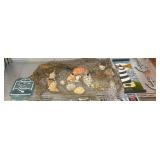 Nautical Decor Lot with Seashells and Wall Plaques