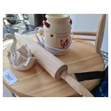 Wood and Ceramic Kitchenware Assortment