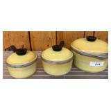 Yellow Club Aluminum Cookware, 3 Pieces