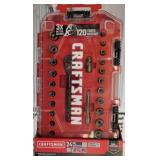 Craftsman 24-Piece Gunmetal Chrome Socket Set