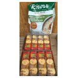 Knorr Soup Mix and Ritz Peanut Butter Crackers