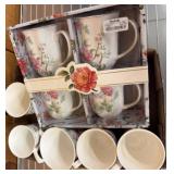 Grace Teaware Floral Porcelain Mug Set