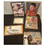 NASCAR Memorabilia Lot with Framed Prints