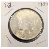 1922 Peace Silver Dollar Coin