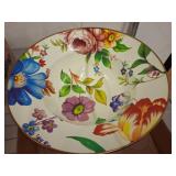 MacKenzie-Childs Floral Serving Bowl