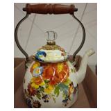 MacKenzie-Childs Floral Enamel Tea Kettle