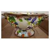 MacKenzie-Childs Floral Enamel Colander