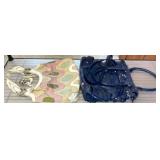 Two Handbags, Multicolor and Blue