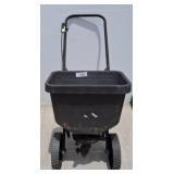 Black Plastic Push Broadcast Spreader r1 right