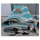 Woven Outdoor Rugs, Striped and Patterned r1 right