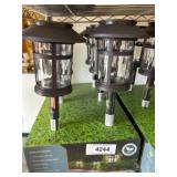 Solar-Powered Sunburst Landscape Lights
