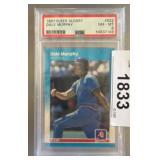 1987 Fleer Glossy Dale Murphy PSA 8
