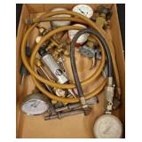 Gauges, Hoses, and Brass Fittings