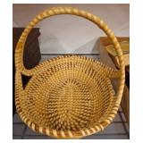 Woven sweet grass Basket with Handle