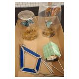 Decorative Glass Domes and Hanging Wind Chime