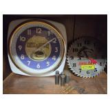 Coffee & Skill Saw Clocks with Ammunition Lot
