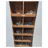 Wood Shelf with Assorted Metal Hardware