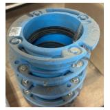Blue Mechanical Pipe Coupling