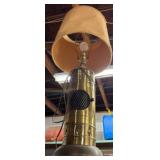 Industrial Brass-Style Lamp with Shade