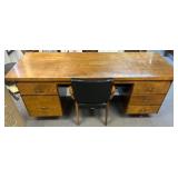 Wooden Desk with Chair by Robert James Co.