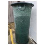 Green Fiberglass Cylindrical Utility Enclosure
