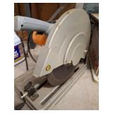 Metal Cut-Off Saw with Orange Motor Housing