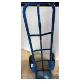 Blue Metal Hand Truck with Pneumatic Wheels