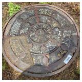 Round Cast Iron Manhole Cover with Frame