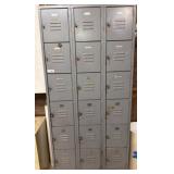 Penco Steel Locker Unit with Multiple Compartments