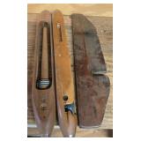 Wooden Loom Shuttles and Plane Blade
