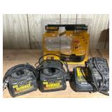 DeWalt 18V XRP Batteries and Chargers Lot