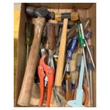 Hand Tools in Cardboard Box