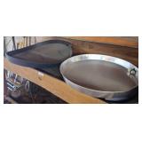 Two Pans, Aluminum and rubber