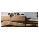Boxed Lot of Metal Tubes and Grate Cover