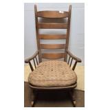 Wood Rocking Chair With Ladder Back