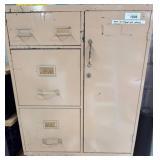Metal Filing Cabinet with Drawers and Shelves