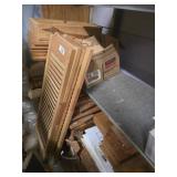Wood Shutters and White Panels