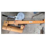Manual Chain Hoist with Orange Frame