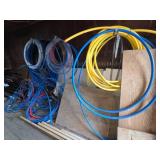 PEX Pipes in Blue, Red, and Yellow
